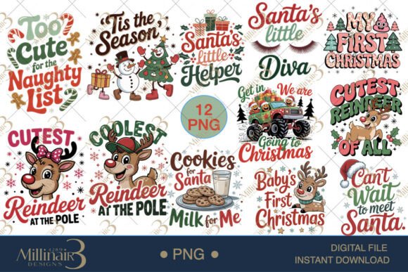 Download Baby’s First Christmas PNG Bundle - Christmas Collection