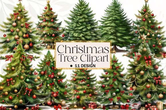 Download Christmas Tree Sublimation Clipart - Christmas Collection