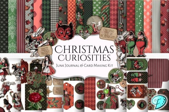Download Christmas Curiosities Junk Journal Kit - Christmas Collection