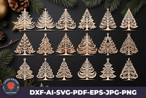 Download Christmas Tree Laser Cut Svg Ornaments - Christmas Collection