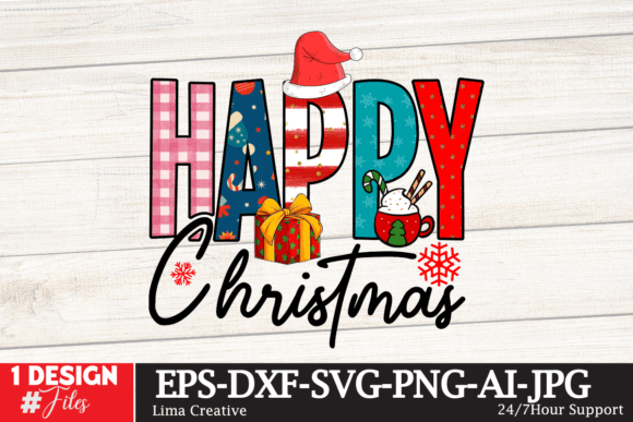 Download Happy Christmas Sublimation PNG - Christmas Collection