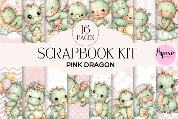 Download Pink Baby Dragon Scrapbook Kit - Scrapbook kit Collection