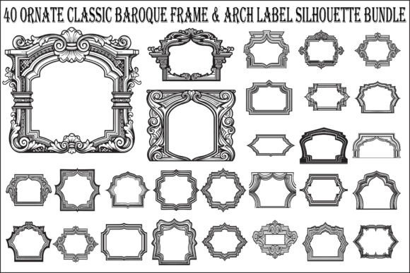 Download Classic Baroque Arch Label Bundle - Baroque Collection