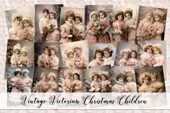 Download Vintage Victorian Christmas Children - Christmas Collection